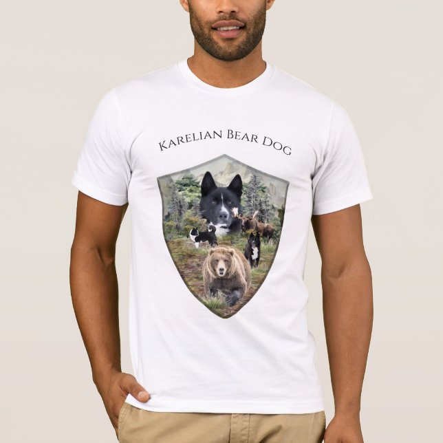 Camiseta Perro de oso de Karelian (Anverso)