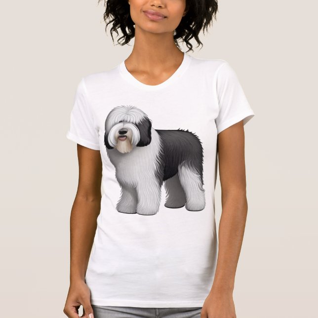 Camiseta Perro de oveja inglés 10 (Anverso)