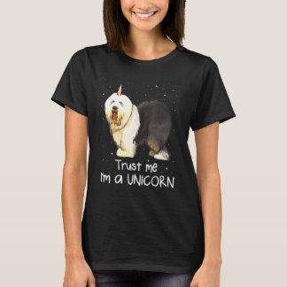 Camiseta Perro de oveja inglés me confía en mí como perro u