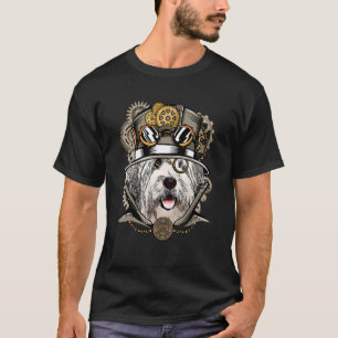 Camiseta Perro de oveja inglés viejo Steampunk