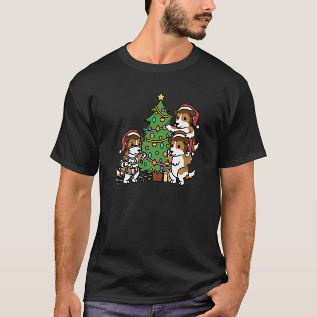 Camiseta Perro de oveja Shetland (Anverso)