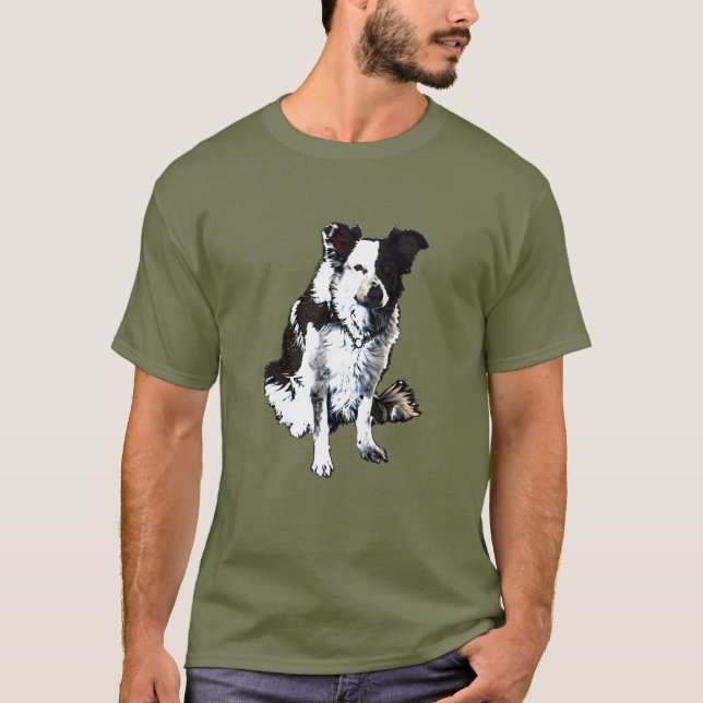 Camiseta Perro de ovejas, border collie (Anverso)
