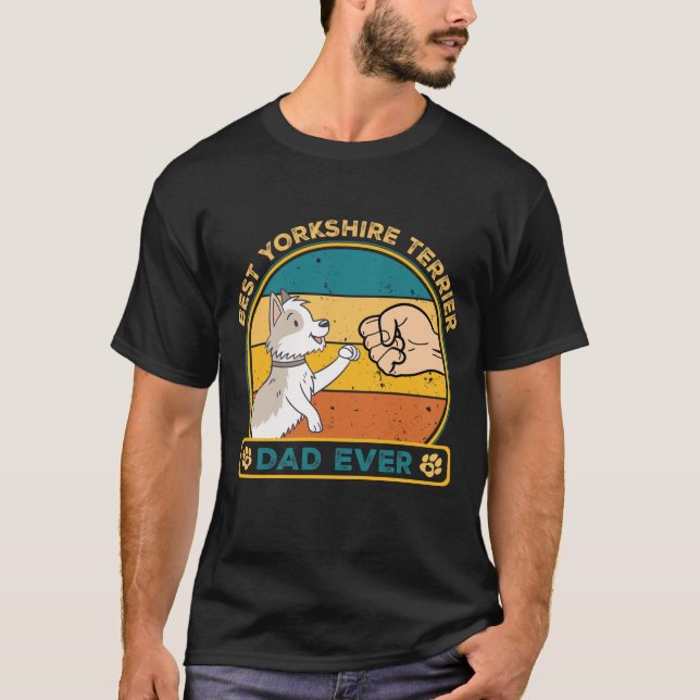 Camiseta Perro de papá del más grande de Yorkshire (Anverso)