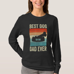 Camiseta Perro De Papá Para Hombres Vintage Mejor Tazón De