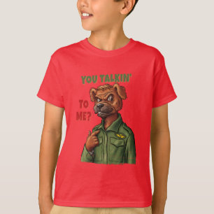 Camiseta Perro de parodia retro – ¿Me estás hablando a mí?