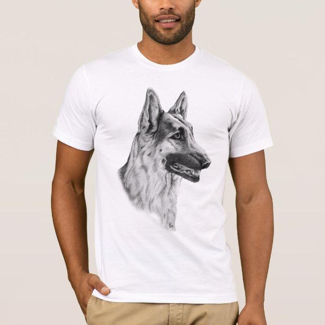 Camiseta Perro de pastor alemán (Anverso)
