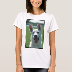Camiseta Perro de pastor alemán blanco