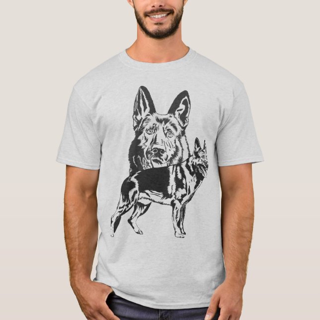 Camiseta Perro de pastor alemán - GSD (Anverso)