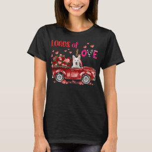 Camiseta Perro de pastor blanco alemán lindo Manejando Cami