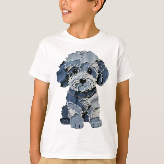 Camiseta Perro de Patchwork (Anverso)