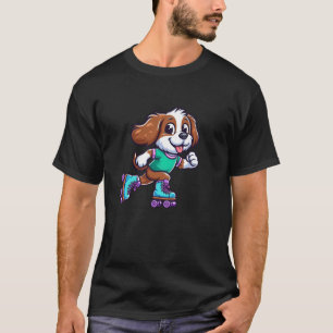 Camiseta Perro de patinaje sobre ruedas Brittany Spaniel Co