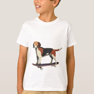 Camiseta Perro de patineta, Beagle