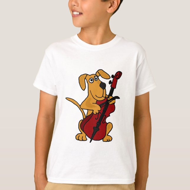 Camiseta Perro de perrito del AP Brown que toca el (Anverso)