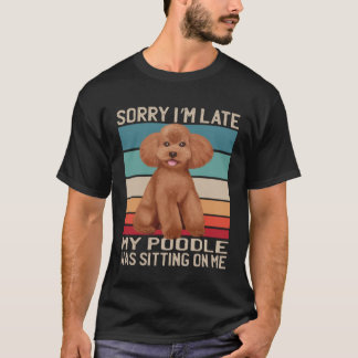 Camiseta Perro de perro de cangrejo siento haber llegado ta