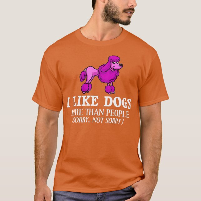 Camiseta Perro de perro de caniche normal cachorros dueño d (Anverso)