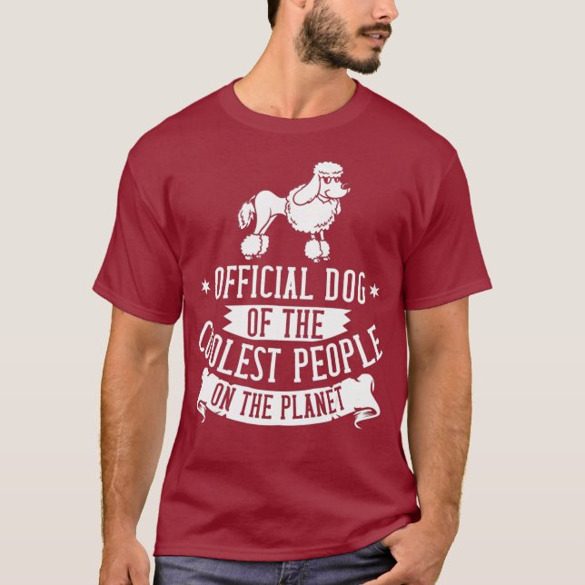 Camiseta Perro de perro de caniche normal cachorros dueño d (Anverso)