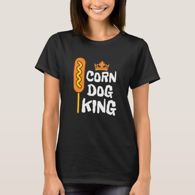 Camiseta Perro de perro de maíz dulce Perro Rey Meme Hallow (Anverso)
