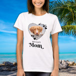 Camiseta Perro de Personalizado fotográfico de Mascota lind<br><div class="desc">Perro Mamá... Sorprende a tu perra mamá favorita este día de la madre, a los Navidades o su cumpleaños con esta camiseta de fotos de personalizado mascota super adorable. Personalizar esta camiseta de mamá perro con las fotos favoritas de tu perro, y nombre. ¡Esta camisa de mamá de perro es...</div>