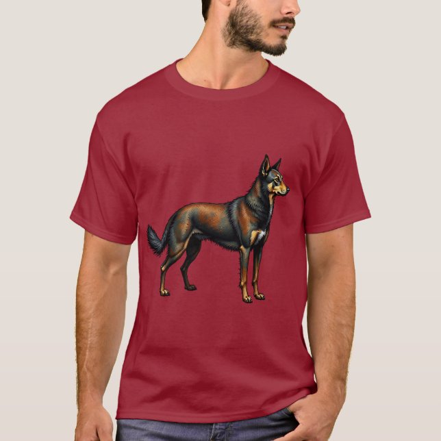Camiseta Perro de pie (Anverso)