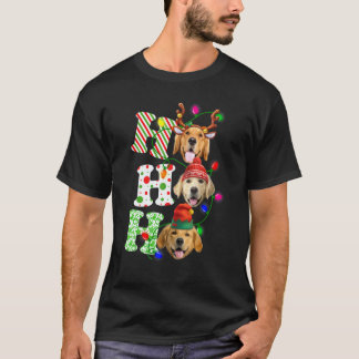 Camiseta Perro de pijama de Navidad Retriever Dorado Ho Ho 