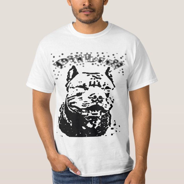 Camiseta Perro de Pitbull (Anverso)