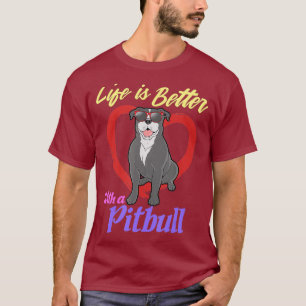 Camiseta Perro de Pitbull Rescue Dog Lover