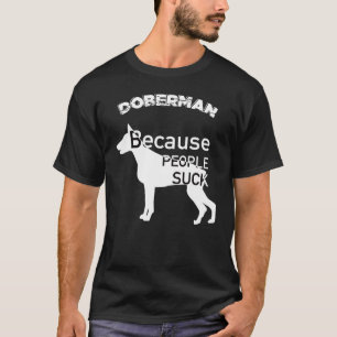 Camiseta Perro de poder de amor para animales de Doberman
