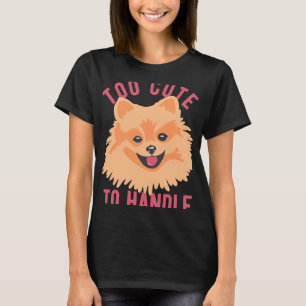 Camiseta Perro De Pomerania Cuto Para Manejar