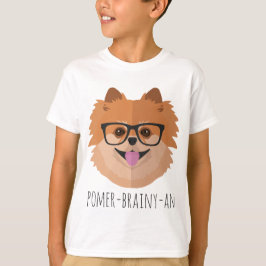 Camiseta Perro de Pomeranian en vidrios del empollón el |