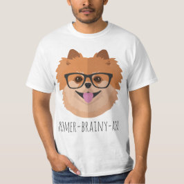 Camiseta Perro de Pomeranian en vidrios del empollón el |