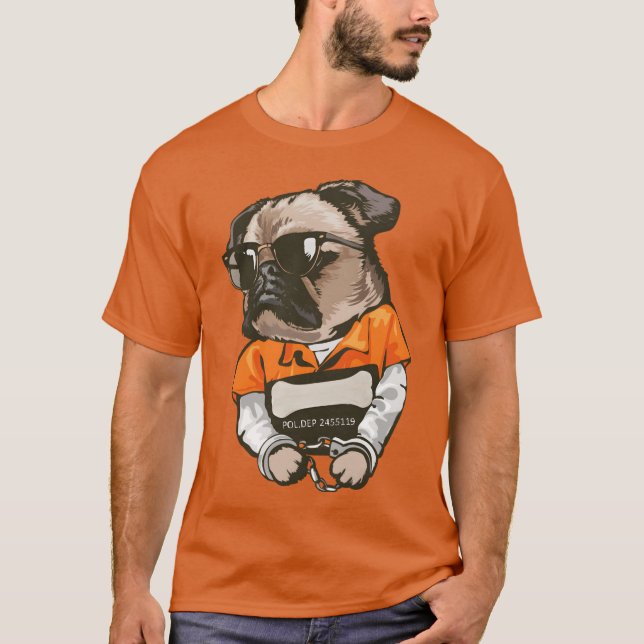 Camiseta perro de prisión imma mal perro amigos chica (Anverso)