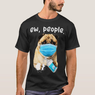 Camiseta Perro De Pug Cute Gente Perro Con Cara