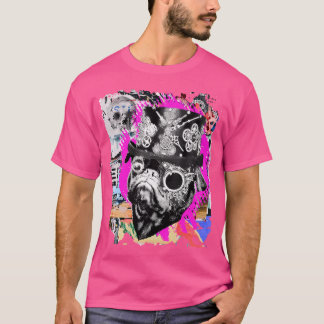 Camiseta Perro de Pug Steampunk - Arte callejero urbano y g