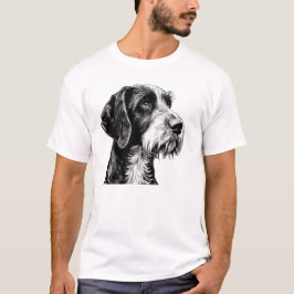 Camiseta Perro de puntero con cable alemán
