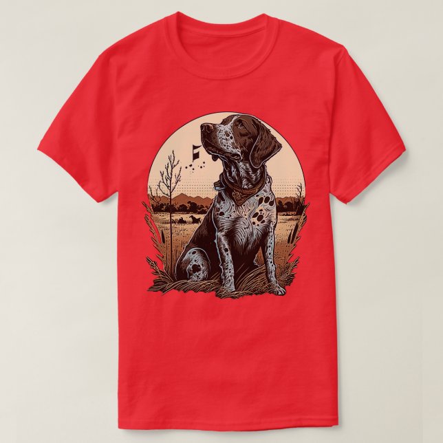 Camiseta Perro de puntero de país (Diseño del anverso)