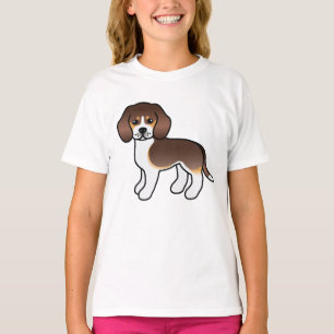 Camiseta Perro De Raza Beagle De Dibujos Animados Lindo Tri