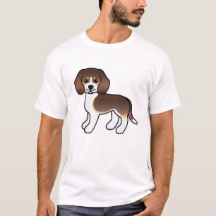 Camiseta Perro De Raza Beagle De Dibujos Animados Lindo Tri