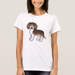 Camiseta Perro De Raza Beagle De Dibujos Animados Lindo Tri