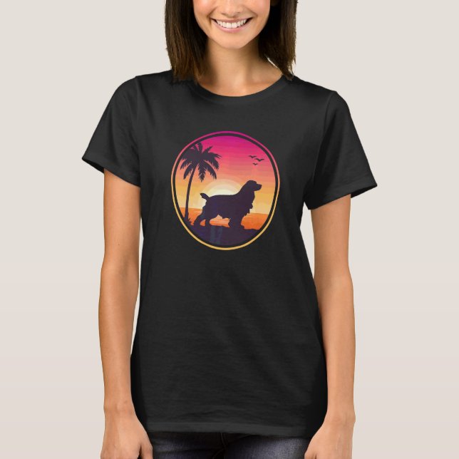Camiseta Perro de raza Cocker Spaniel inglés  5 (Anverso)