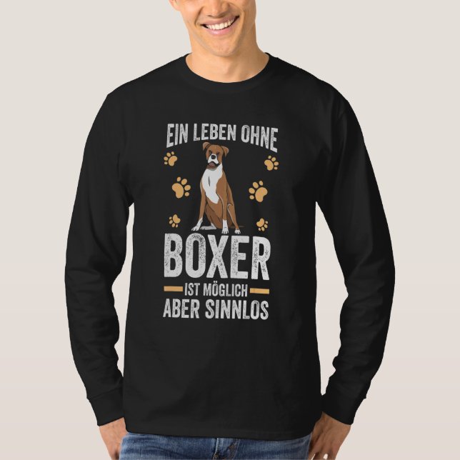 Camiseta Perro de raza de perro de Boxer alemán (Anverso)