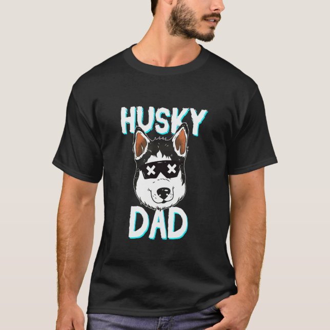 Camiseta Perro de raza tipo Husky Sled (Anverso)