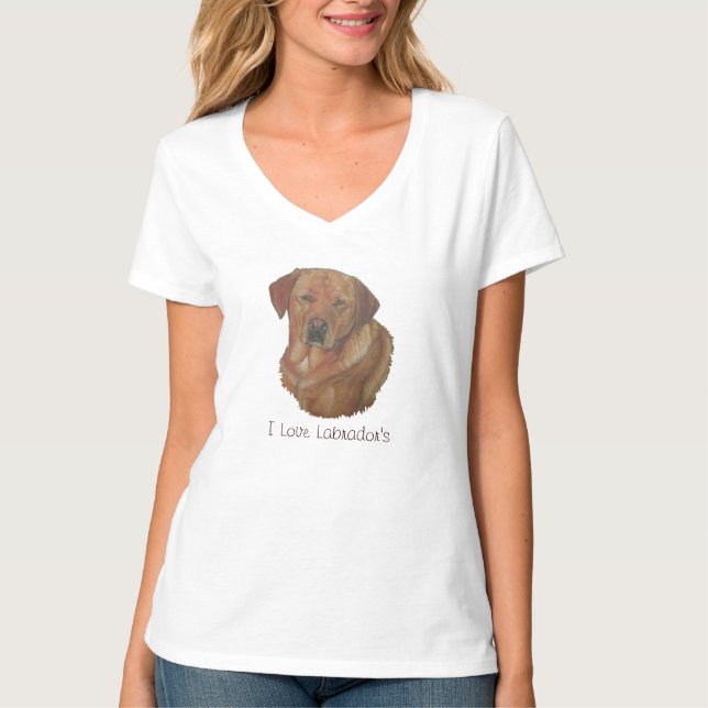Camiseta perro de recuperación de labradores dorados (Anverso)