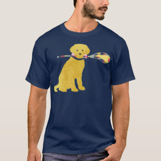 Camiseta Perro de recuperación de oro preppy Lacrosse 