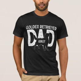 Camiseta Perro de recuperación dorada papá papá papá papá p