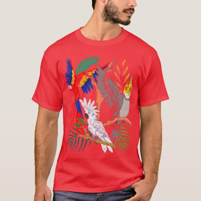 Camiseta Perro de regalo de animal de cacatúa Cockatiel (Anverso)