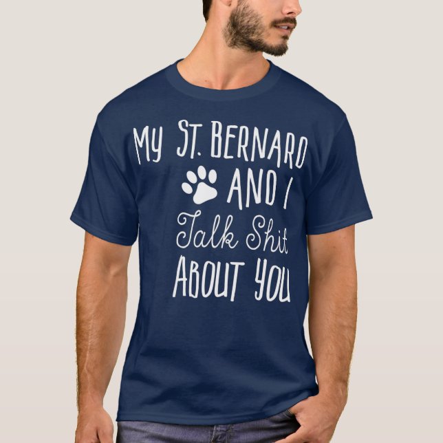 Camiseta Perro de regalo del propietario de St    BernardSa (Anverso)
