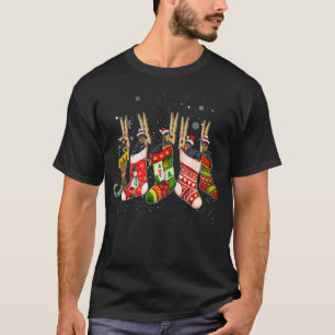 Camiseta Perro de Rottweiler Cuerdo En Navidades Sacude Som