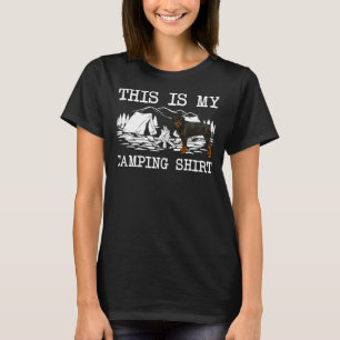 Camiseta Perro De Rottweiler De Fogata Este Es Mi Camping