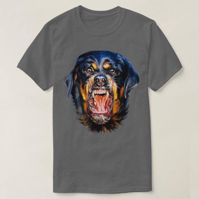Camiseta Perro de Rottweiler Vicioso (Diseño del anverso)