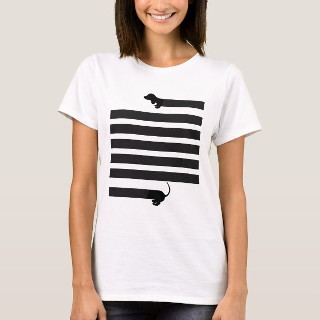 Camiseta perro de salchicha del dachshund (Anverso)